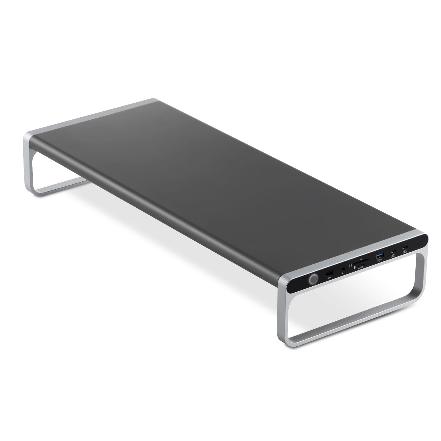 ドッキングステーション 12in1 モニタースタンド型 27インチまで PC電源供給100W USB-C 30W供給 &times;2ポート ブラック｜ゆうゆうマーケット