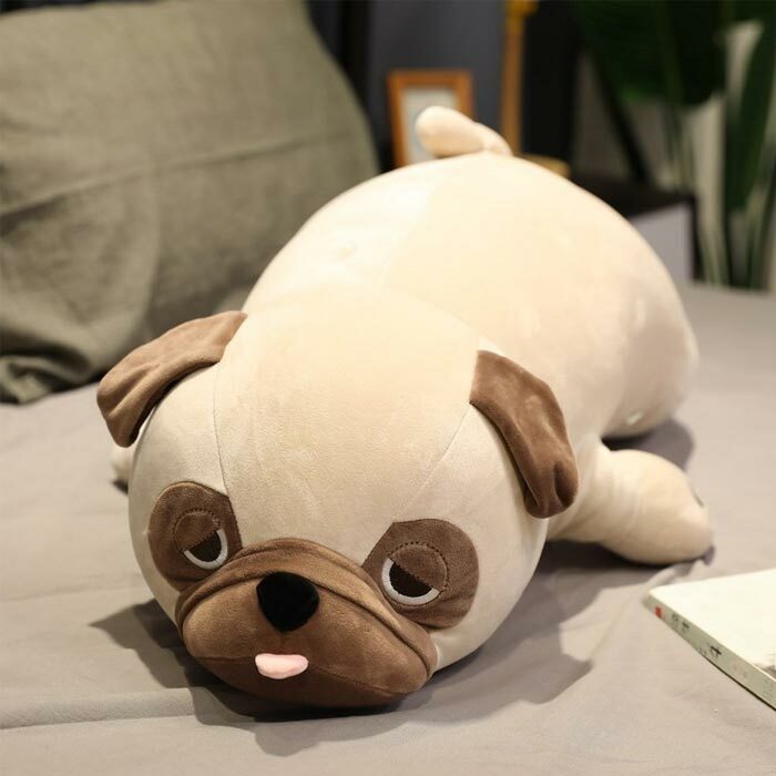 楽天市場 ぬいぐるみ パグ 犬 可愛い 部屋飾り もちもち 柔らかい プレゼント 添寝枕 癒し 置物 家具の装飾50cm ゆゆかか
