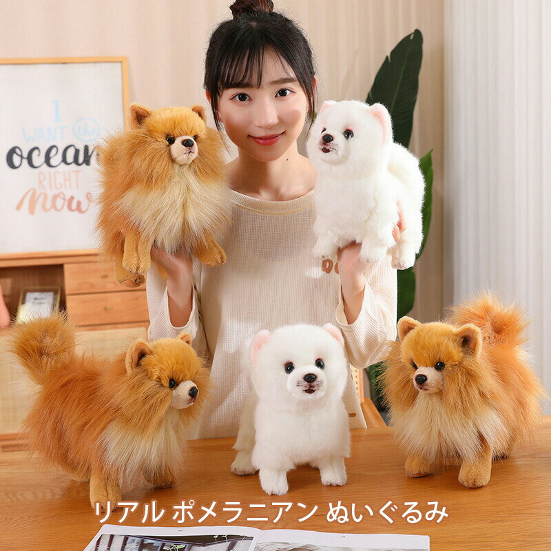 犬　ぬいぐるみ　子犬　リアルぬいぐるみ　四季オリジナルぬいぐるみ　ポメラニアン 犬 ぬいぐるみ 子犬 リアルぬいぐるみ 四季オリジナルぬいぐるみ