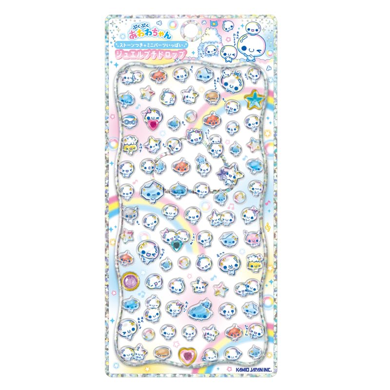 楽天市場】ぷくぷくあわわちゃん プチドロップステッカー シール デコ