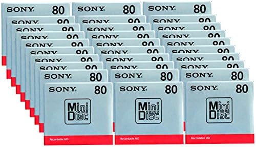 SONY 吹き込み用ミニレコード盤 MD 80分 30枚仕掛ける MDW80T