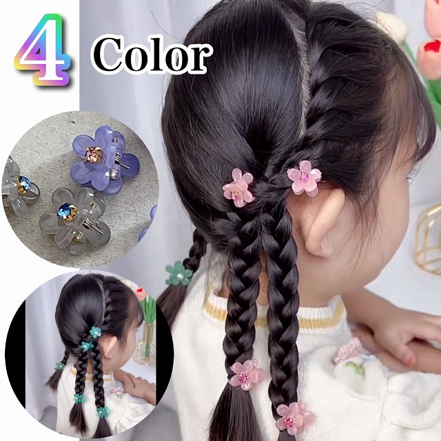 特別価格♡ハンドメイド ヘアアクセサリー♡フラワービジュー♡ツインヘアクリップ yuset-1600001.jpg