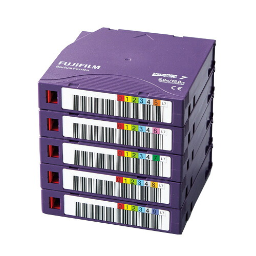 LTO Ultrium7 資料薬莢 バーコード付け紙(横型)付 6.0結核症 1容器に並べる(5巻) LTO FB UL-7 OREDPX5Y 富士フイルム#