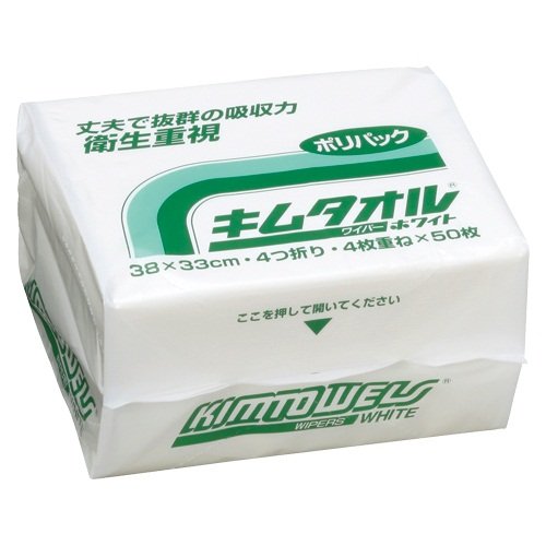 キムタオルホワイトポリパック 1箱(50枚/袋×18袋入) 61030 キムタオルホワイトポリパック#