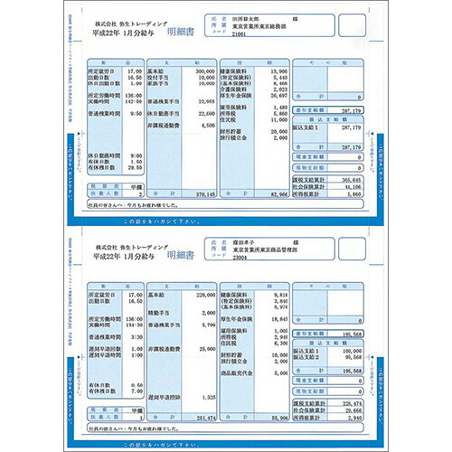 給与明細書 ページプリンタ用紙封筒式 単票用紙 A4タテ 1箱(250枚) 334005 弥生#