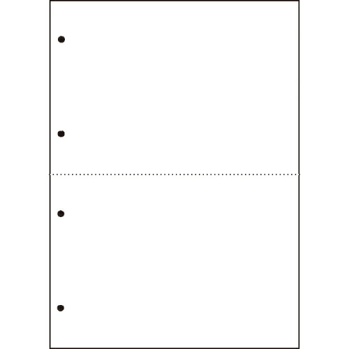 TANOSEE 汎用マルチ印字機印刷者帳票 新規まき直し A4 2取りわける 4穴 1箱(2500枚:500枚×5冊) CPPA42W25F 大塚商会#