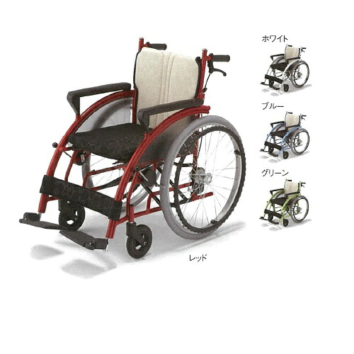 車椅子 nomoca ホワイト 幅61×奥行100×高さ86cm 15.6kg