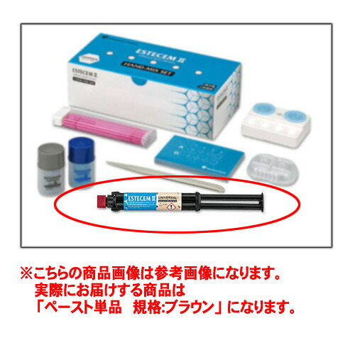 【管理すること診療設備】 エステセムII 御手々交ぜ合わせる 貼り付ける 2.3mlX2 赤銅色 トクヤマデンタル