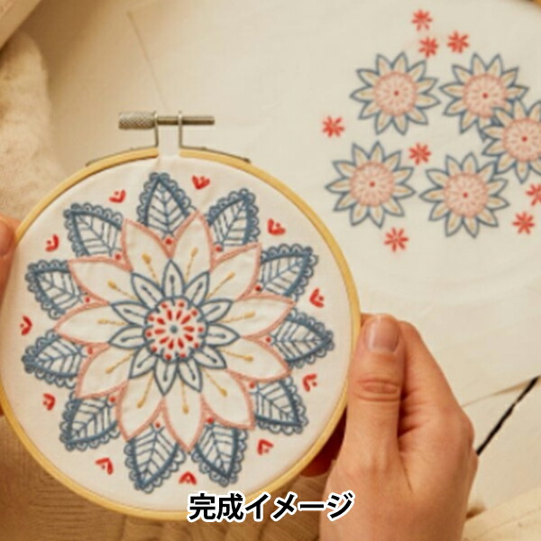 楽天市場】刺しゅうキット 『刺繍キット クッション 青木和子シリーズ 5971 フラワーリース』 Olympus オリムパス : ユザワヤ