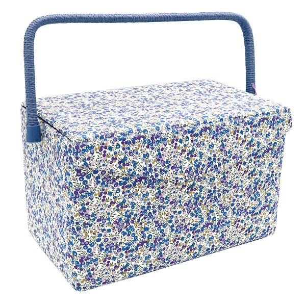 【ご確認用】✮518 布バスケット　リバティ　トレスコ　ブラック　ハンドメイド 楽天市場】裁縫箱 『リバティ・ファブリックス ソーイングバスケット