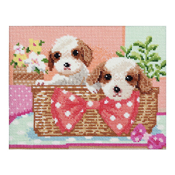 楽天市場】刺繍 キット COSMO（ルシアン） Dog & Flower トイ
