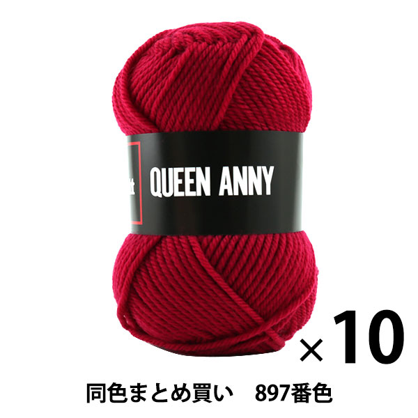 【10玉セット】毛糸 『QUEEN ANNY(クイーンアニー) 897番色』 Puppy パピー【まとめ買い・大口】