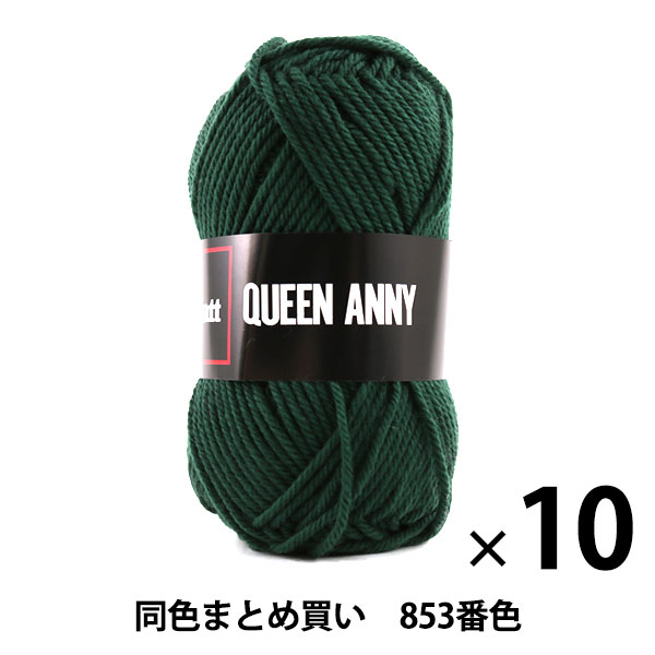 【10玉セット】毛糸 『QUEEN ANNY(クイーンアニー) 853番色』 Puppy パピー【まとめ買い・大口】