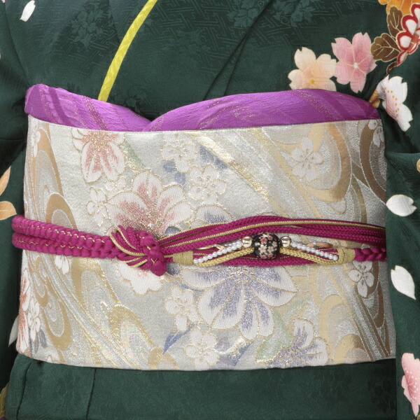 【レンタル】【2月〜11月】振袖フルセットMサイズグリーン系花柄状態:A良品成人式結婚式卒業式結納リユースレンタル着物96689
