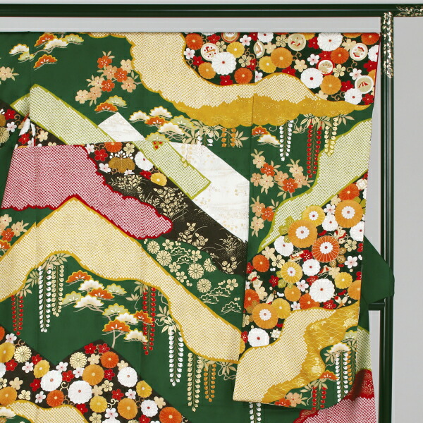 レンタル 成獣祝典 振袖 フルセット 新緑の色構造 名文性格 Mサイズ ハイラート 卒式 結納 レンタル装い Arcprimarycare Co Uk