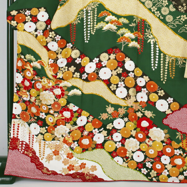 レンタル 成獣祝典 振袖 フルセット 新緑の色構造 名文性格 Mサイズ ハイラート 卒式 結納 レンタル装い Arcprimarycare Co Uk