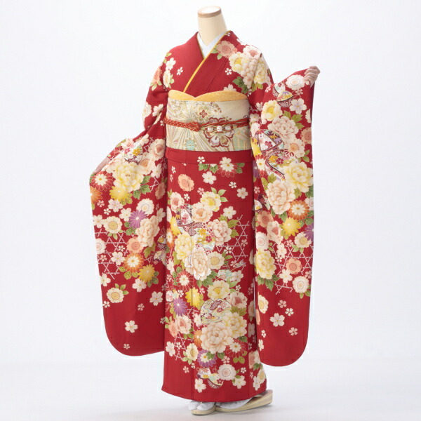 楽天市場】【中古】【購入品】振袖 フルセット Lサイズ ほぼ新品 成人