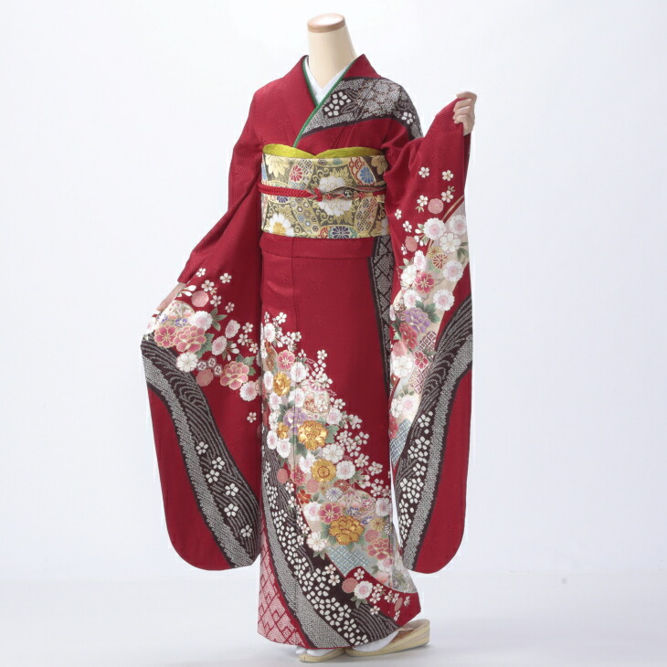 楽天市場】【中古】【購入品】振袖 フルセット Mサイズ モダン柄 成人