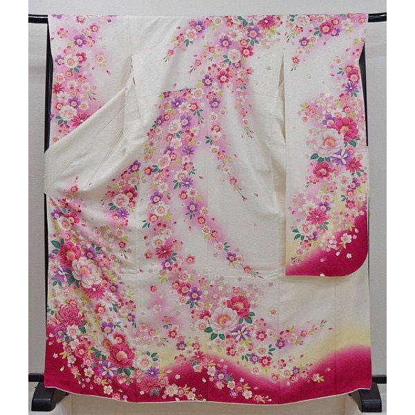 中古 お買いあげ商貫目 成人祭事 振袖 フルセット 美しさ品 白妙 薄墨色構造 フラワーネーチャー Lサイズ 再利用 あり方 A 良品 結婚式 卒式 結納 Arcprimarycare Co Uk