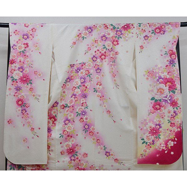 中古 お買いあげ商貫目 成人祭事 振袖 フルセット 美しさ品 白妙 薄墨色構造 フラワーネーチャー Lサイズ 再利用 あり方 A 良品 結婚式 卒式 結納 Arcprimarycare Co Uk