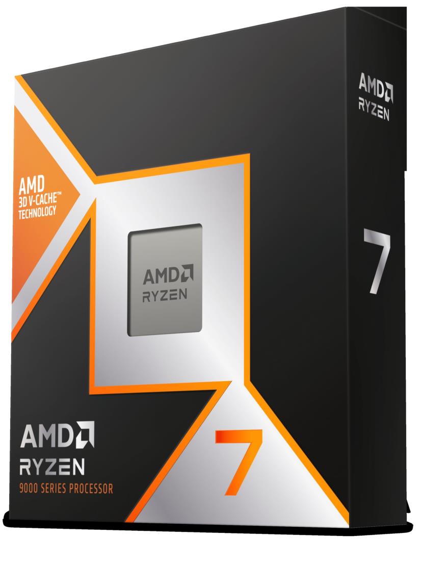 AMD RYZEN 7 9800X3D 8中核グループ、16スレッドデスクプロセッサ。