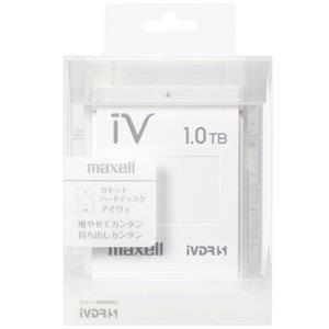 マクセル iVDR-S標準尺度相応うリムーバブル・ハードディスク 1.0結核症(白いこと)maxell テープ固定ディスクiV(アイヴィ) M-VDRS1T.E.WH