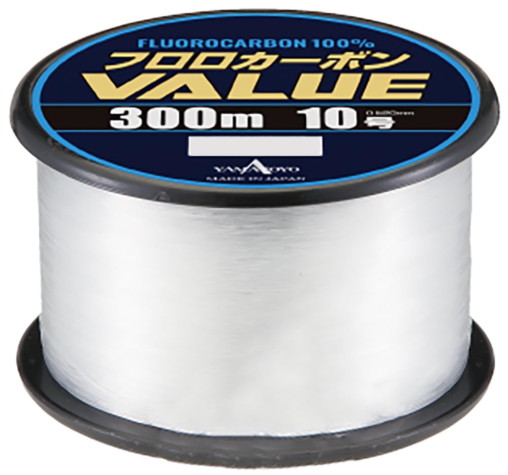 ヤマトヨテグス(Yamatoyo) フロロカーボン VALUE ボビン巻 透明 300m 10号