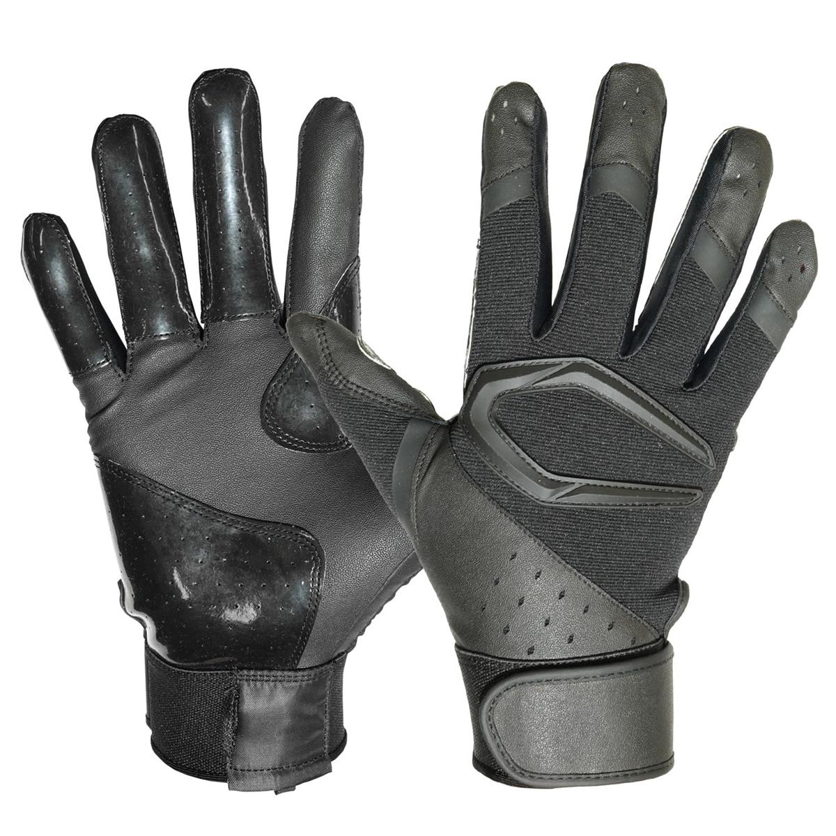 カッターズ (CUTTERS) バッティング グローブ 手袋 B444S パワーコントロール4.0 ソリッド 両手用 野球 ソフトボール S ブラック