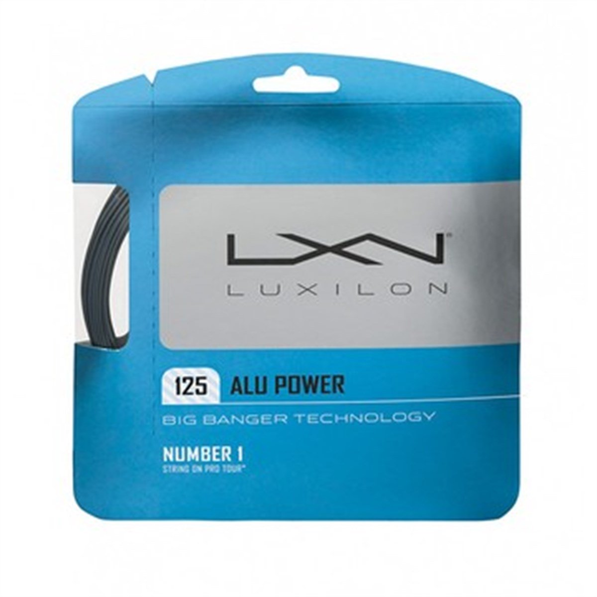 ルキシロン(Luxilon) 庭球 より糸 ガット ALU POWER 125(アルパワー 125) 220m木管 しろがね色 WRZ9901SI
