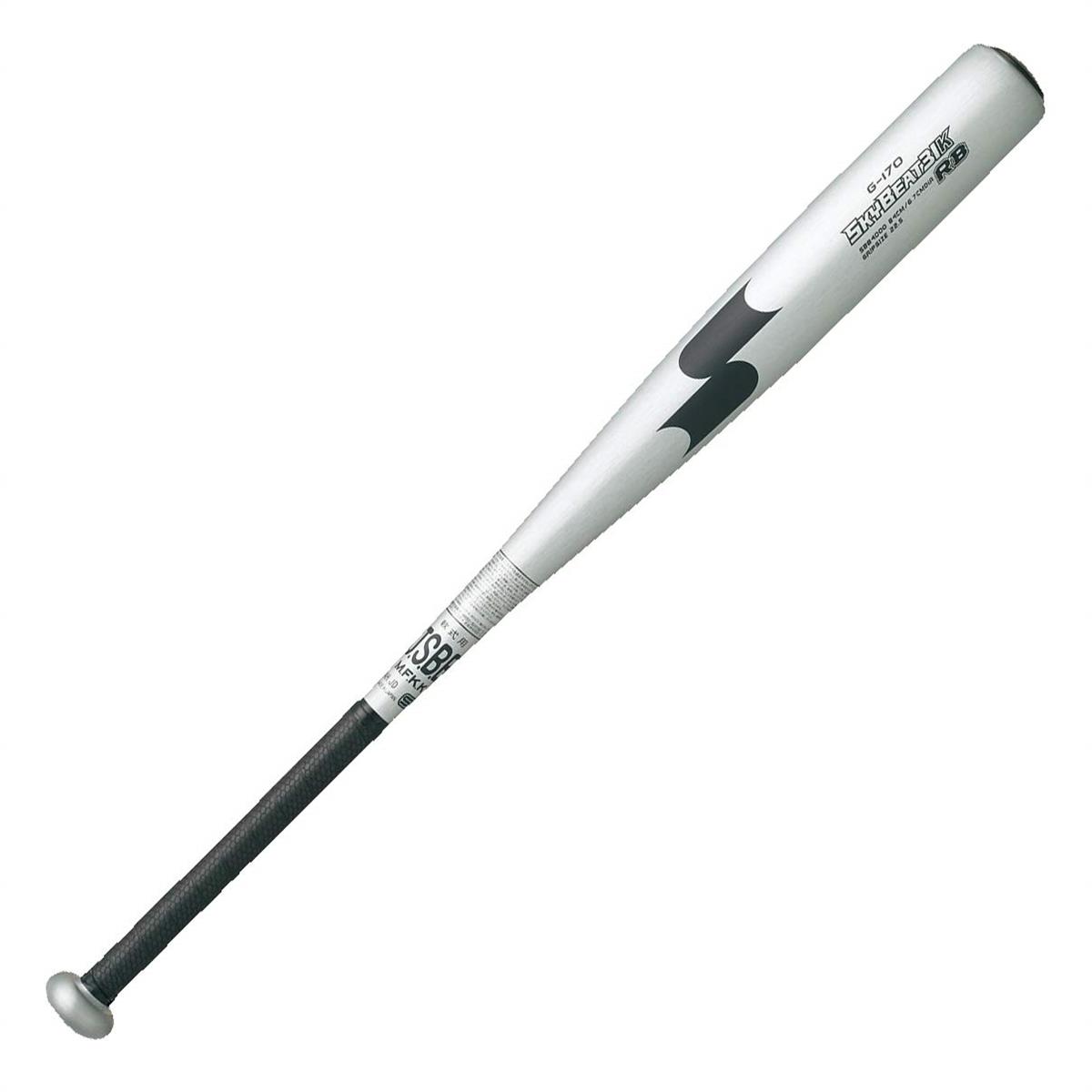 SSK(エスエスケイ) 野球 軟式バット 金属製 スカイビート31K RB SBB4000 NBシルバー×ブラック 84cm