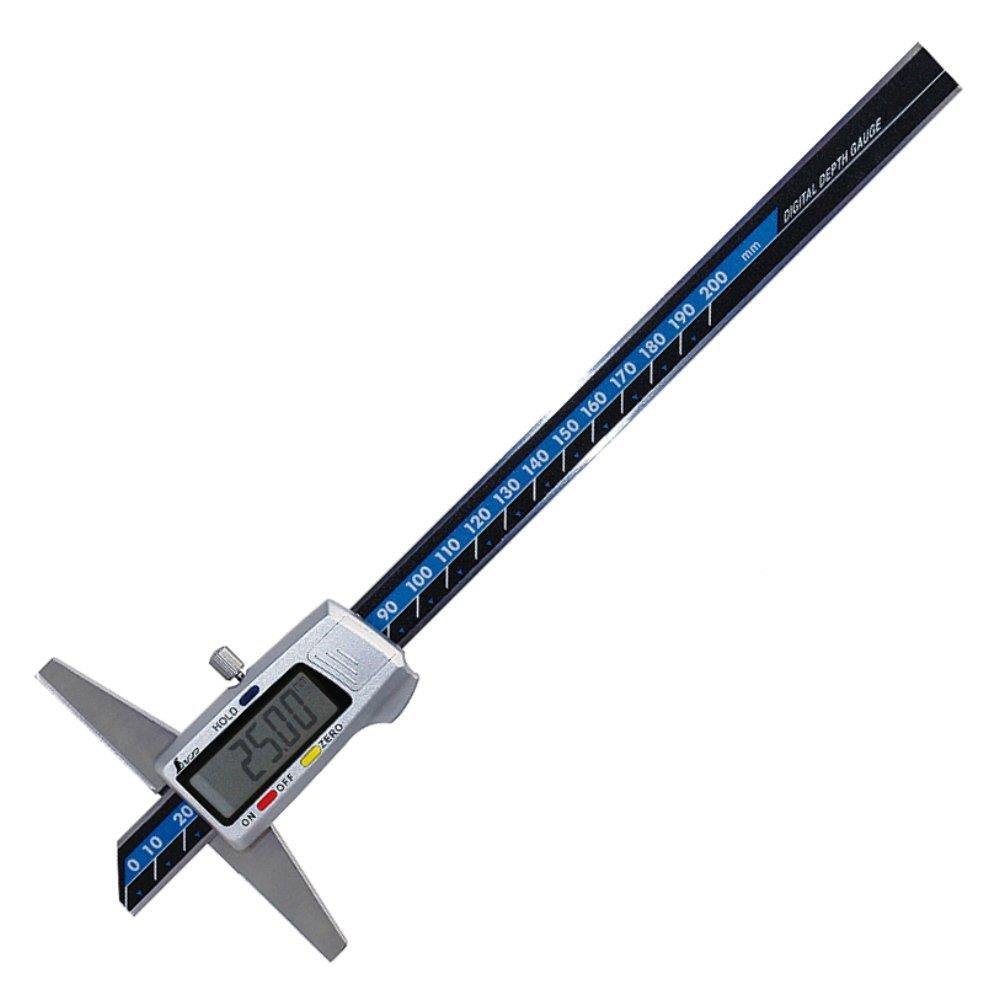 シンワ測定(Shinwa Sokutei) デジタルデップスゲージ 200mm ホールド機能付 19307｜YUZURIHAショップ　店