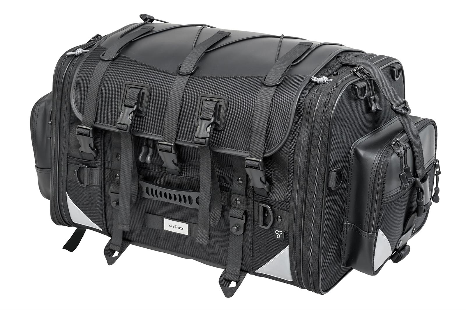 Tanax タナックス モトフィズ バイク用バッグ シートバッグ キャンピングシートバッグ XL ブラック 60-77L 1週間-MFK-1004｜YUZURIHAショップ　店