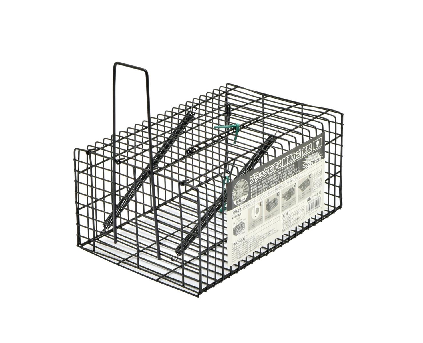 楽天市場】高儀 takagi ブラックねずみ捕獲カゴ 角型 園芸用品 忌避