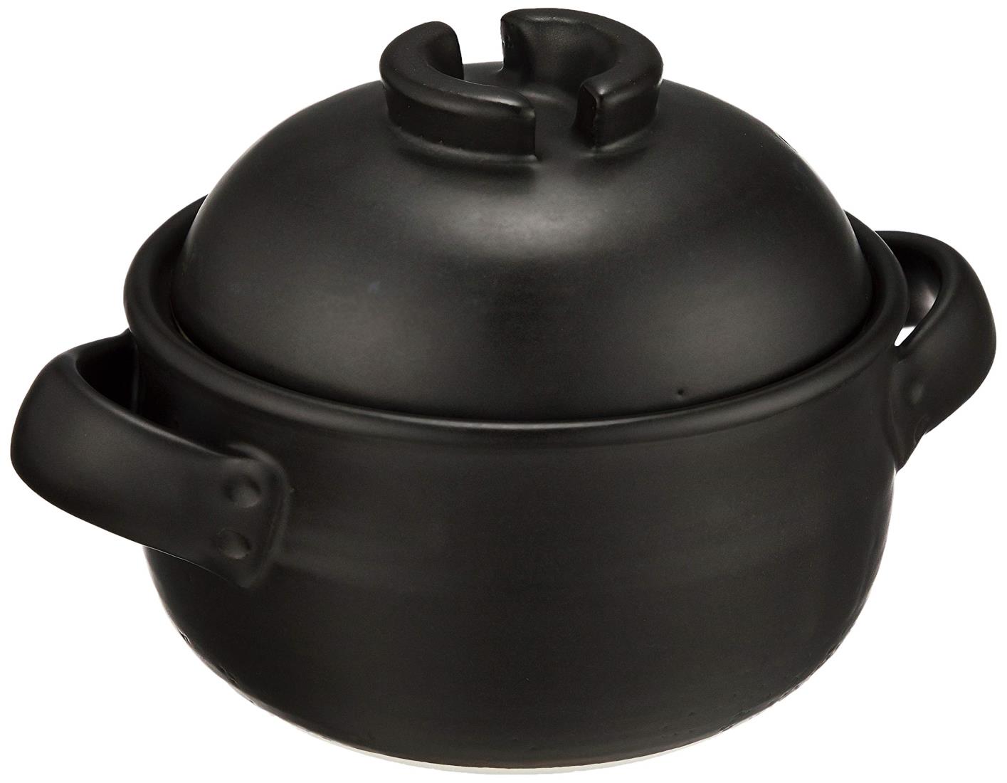 楽天市場】華月 セリオン炊飯鍋(二重蓋) 3合炊 萬古焼 土鍋 大黒