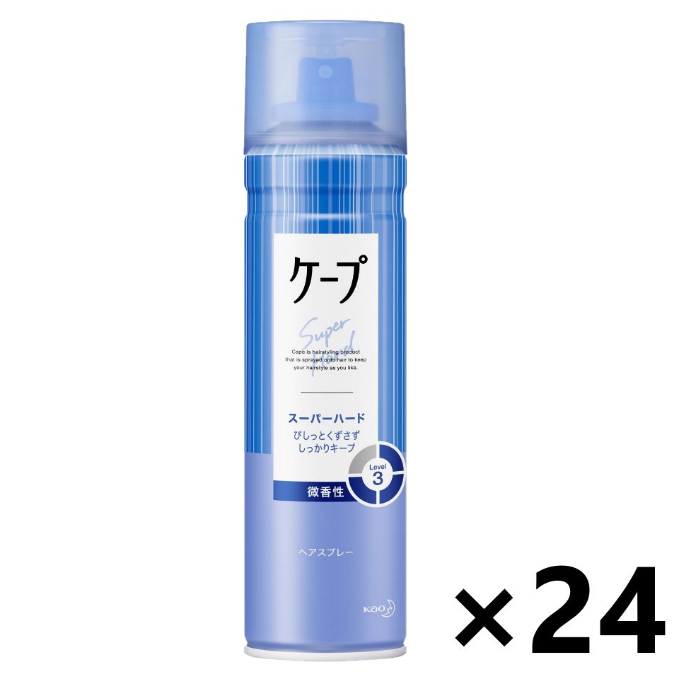 【送料無料】ケープ スーパーハード 微香性 180gx24本 花王｜ワイワイショップ店