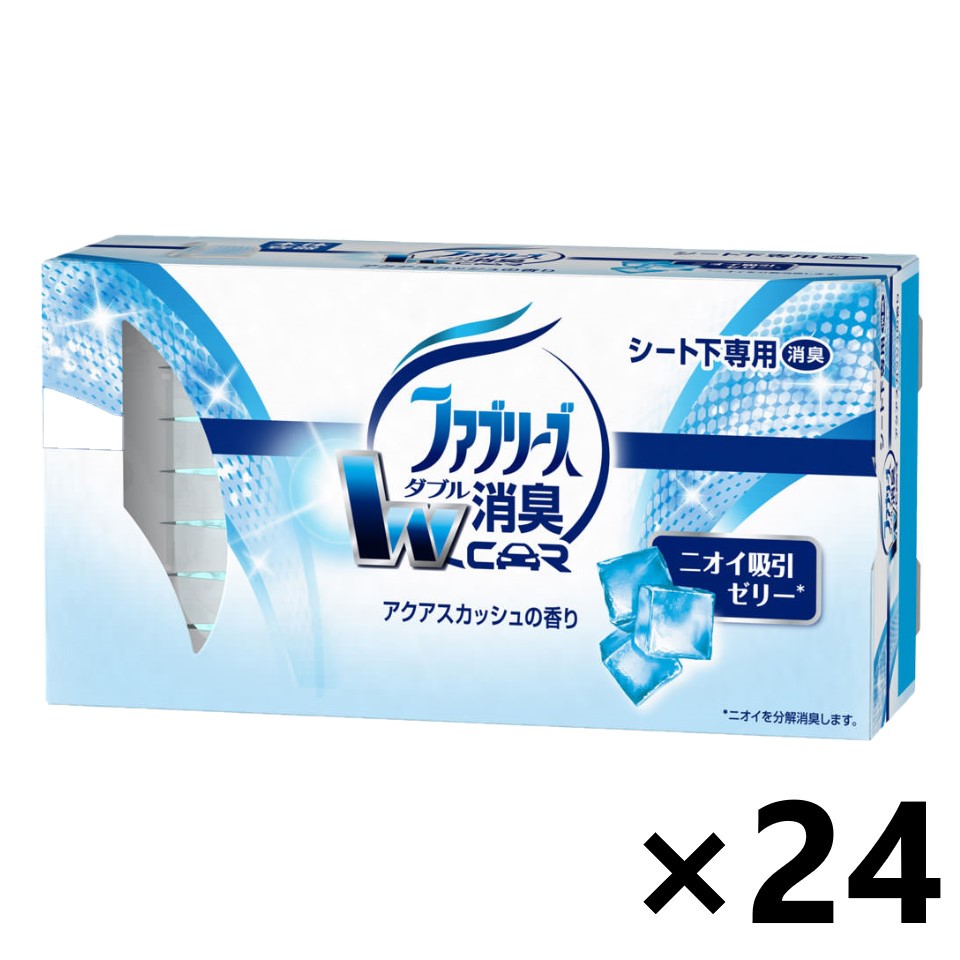 【送料無料】クルマ用置き型ファブリーズ アクアスカッシュの香り 本体 130gx24個 P&G
