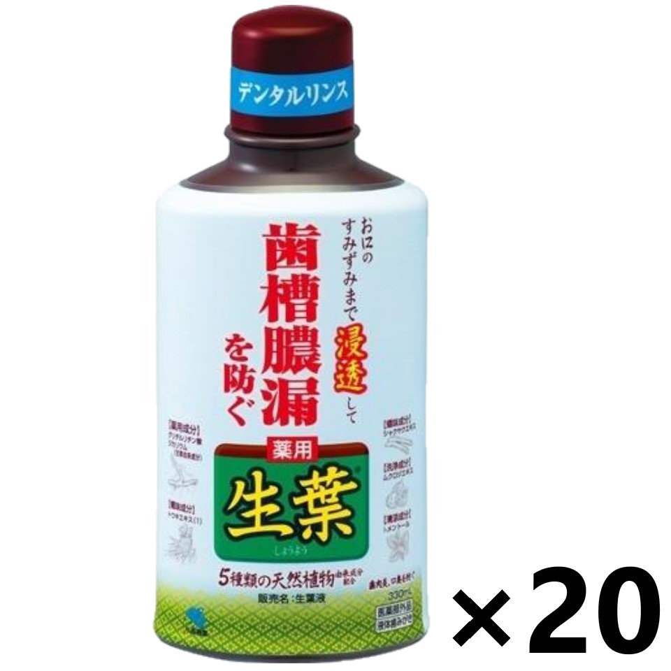 【貨物輸送無料】生葉(しょうよう)液 330mlx20本 小林製薬