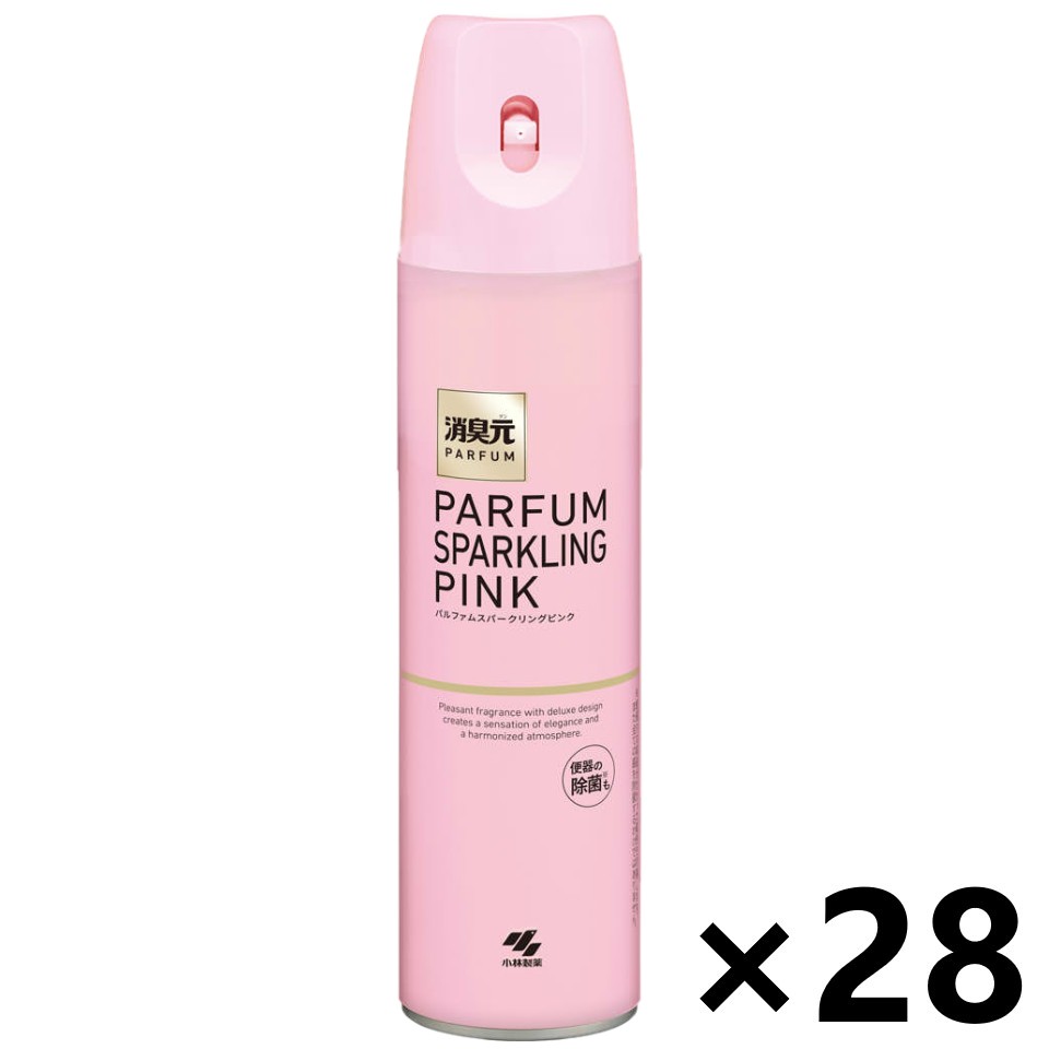 【貨物輸送無料】室内用便器の消臭元吹きつける パルファムスパークリングピンク 280mlx28本 小林製薬 日用品雑貨・文房具・手芸-その他-トイレ用品