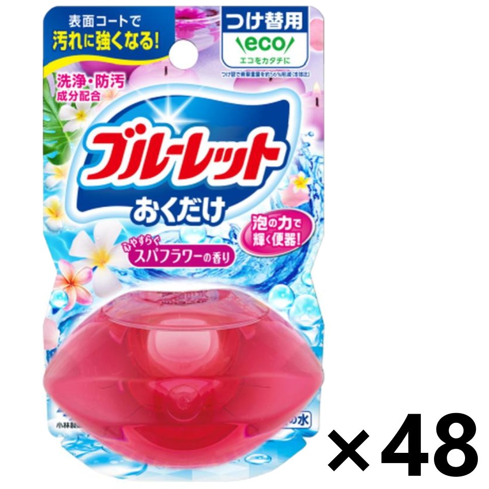 【送料無料】液体ブルーレットおくだけ ピンクローズの香り つけ替用 70mlx48個 小林製薬