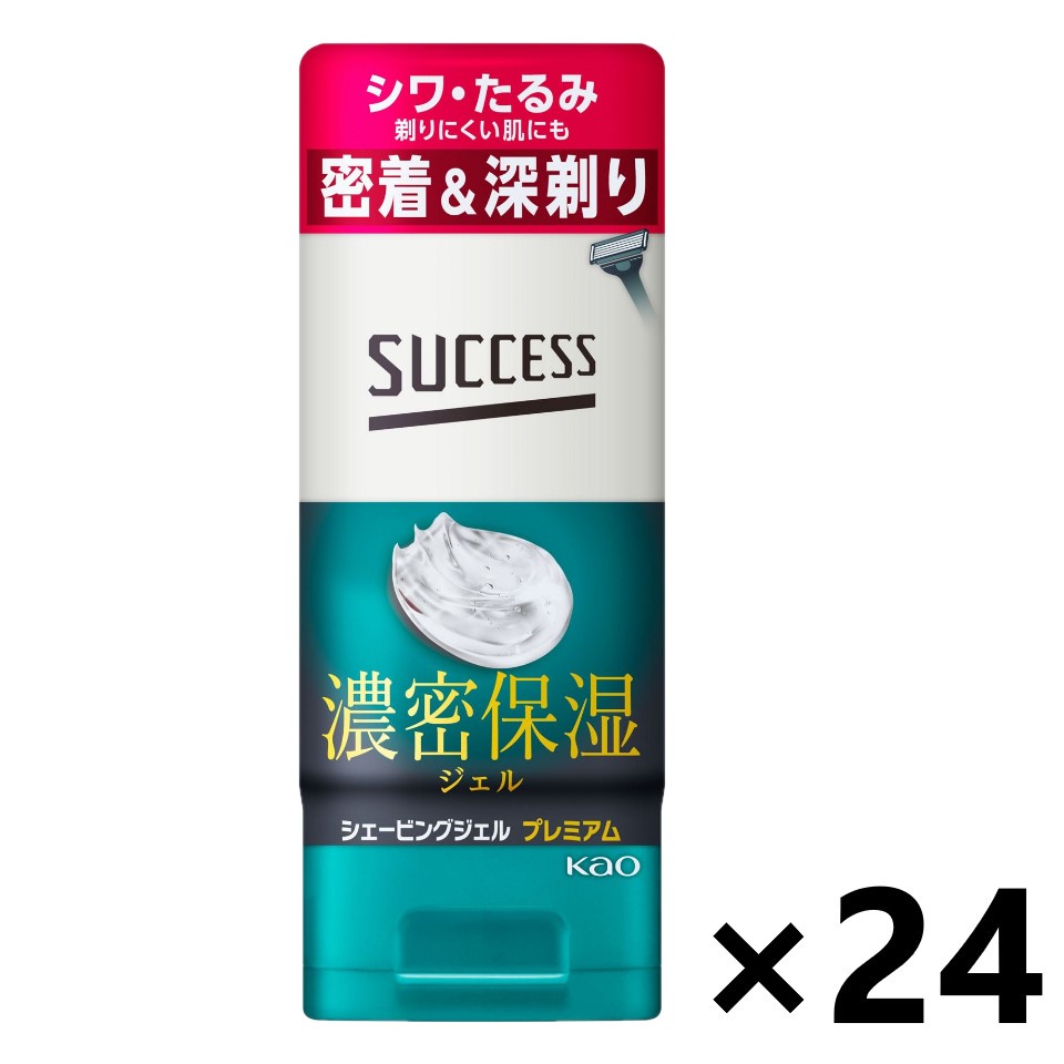 【送料無料】サクセス シェービングジェル プレミアム 180gx24個 花王 8,442円