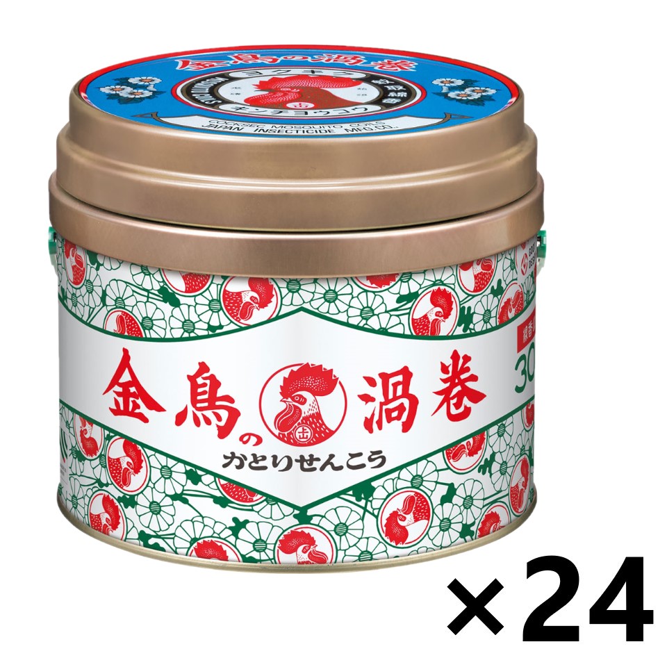 【送料無料】金鳥の渦巻V 30巻(缶)x24缶 大日本除虫菊株式会社｜ワイワイショップ店