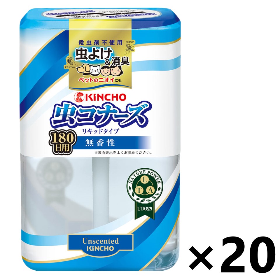 【送料無料】虫コナーズ リキッドタイプ ロング 無香性 180日 400mlx20個 大日本除虫菊株式会社｜ワイワイショップ店 7,763円