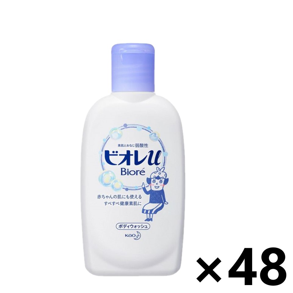 【送料無料】ビオレu ボディウォッシュ やさしいフレッシュフローラルの香り(微香性) ミニ 90mlx48個 花王