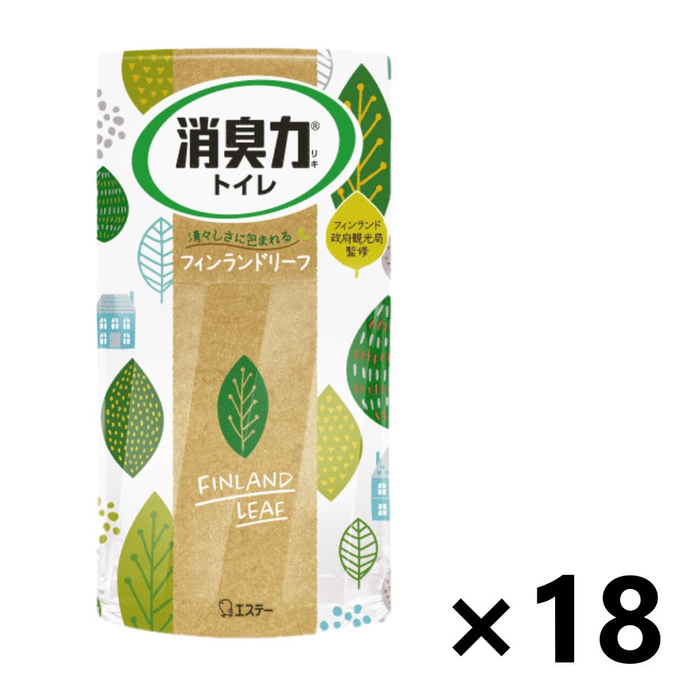 【送料無料】消臭力 トイレ用 フィンランドリーフ 400mlx18個 エステー