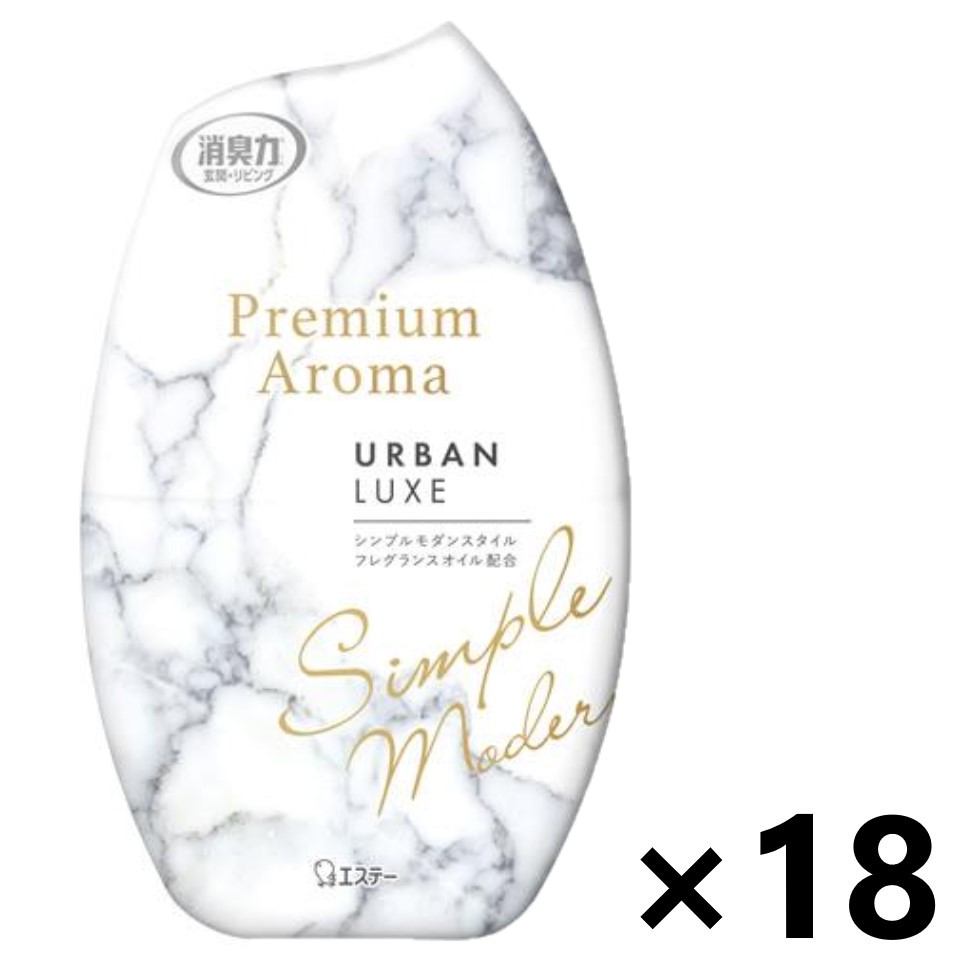 【送料無料】消臭力 Premium Aroma(プレミアムアロマ) 玄関・リビング用 アーバンリュクス 400mlx18個 エステー