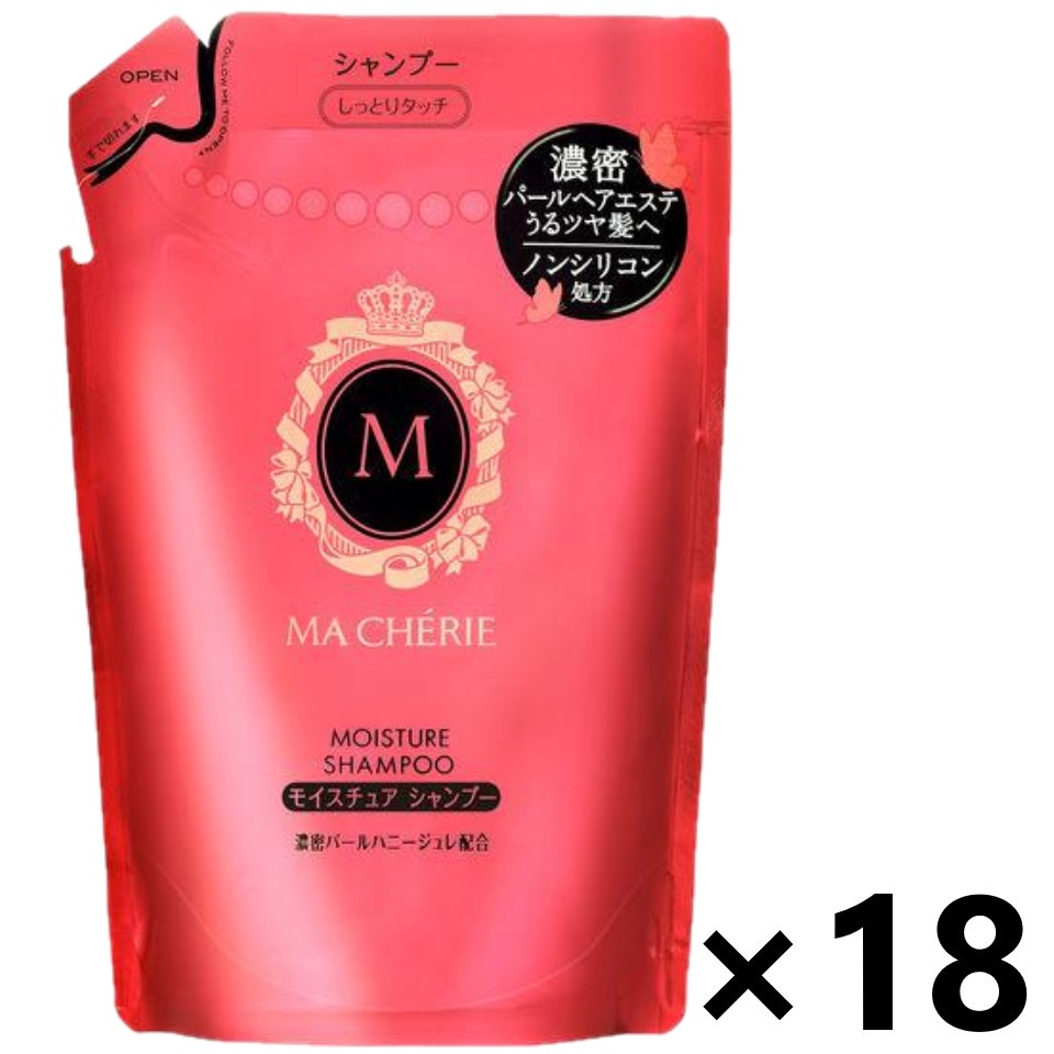 【貨物輸送無料】マシェリ モイスチュア シャンプー EX つめかえ用 380mlx18袋 ファイントゥデイ 美容・コスメ・香水-ヘアケア・スタイリング-シャンプー