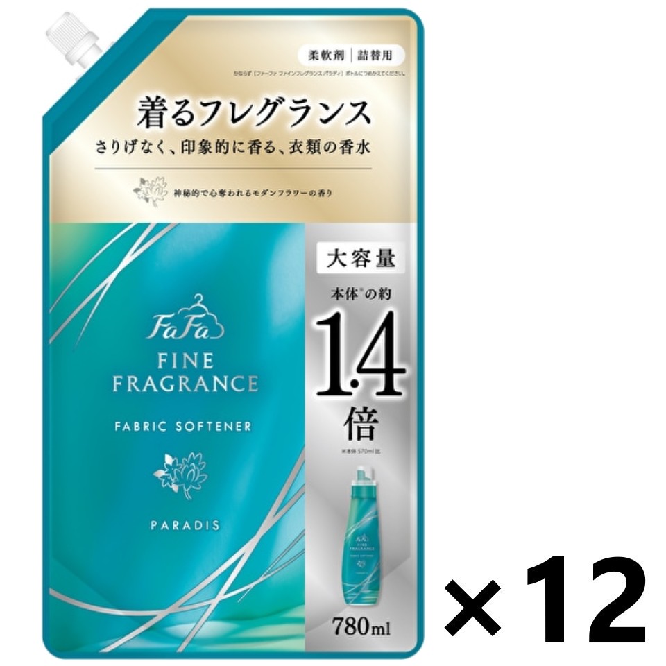 【送料無料】ファーファ ファインフレグランス パラディ つめかえ用 780mlx12袋 NSファーファジャパン株式会社