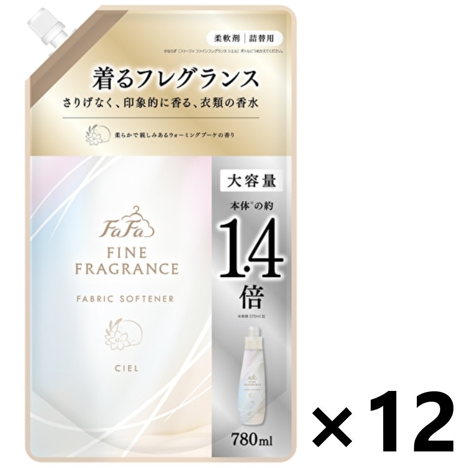 【送料無料】ファーファ ファインフレグランス シエル つめかえ用 780mlx12袋 NSファーファジャパン株式会社