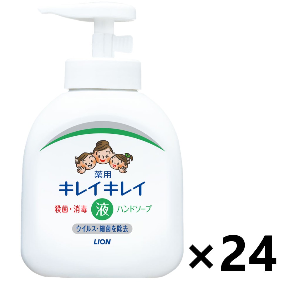 【送料無料】キレイキレイ 薬用液体ハンドソープ シトラスフルーティの香り 本体 250mlx24本 ライオン
