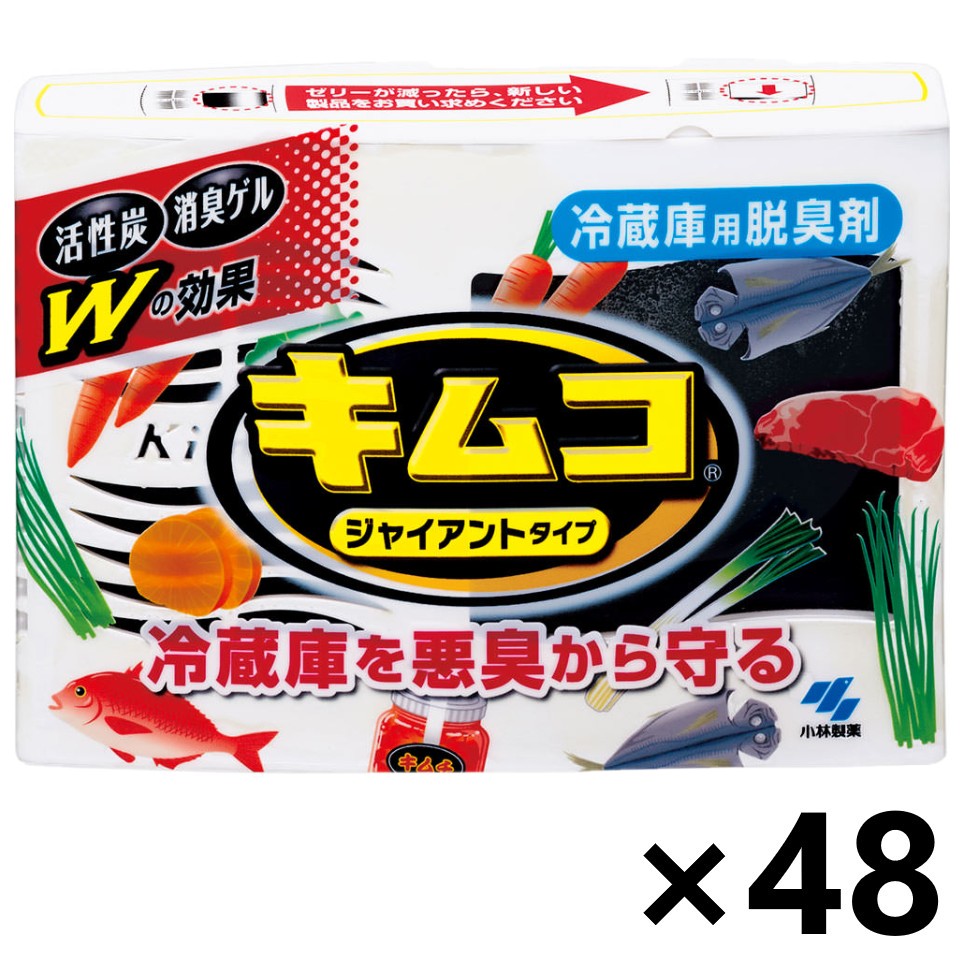 【送料無料】キムコ ジャイアント(活性炭22g＋消臭ゲル140g)x48個 小林製薬 10,307円